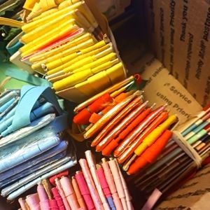 100+ packs of bias binding.